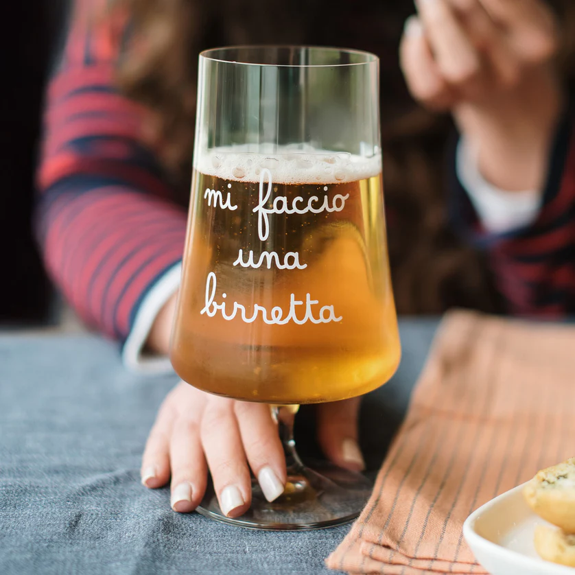Coppia Calici Birra Mi Faccio una Birretta Simple Day - immagine 2